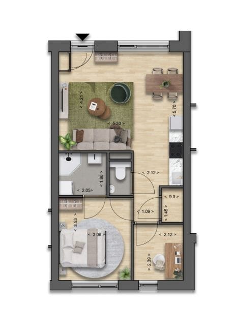 Foto 5 van Benedenwoningen I64