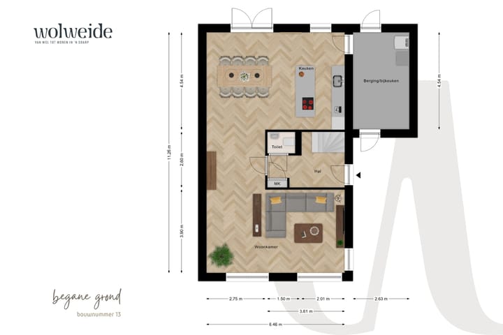 Foto 11 van Wolweide - Diekmanhof bouwnummer 13 (Bouwnr. 13)