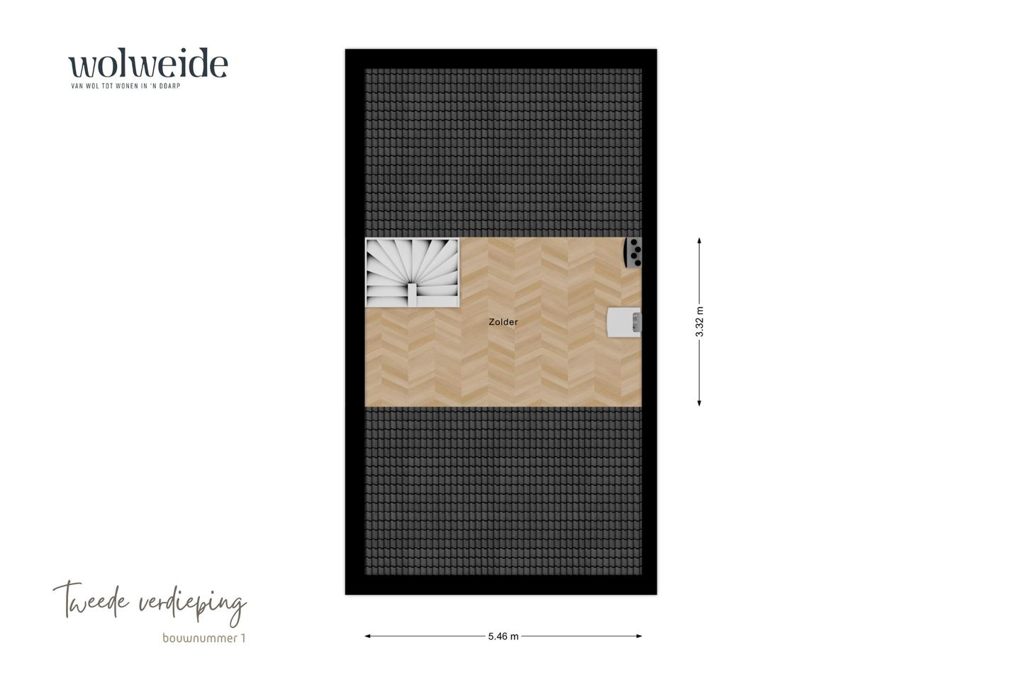 Foto 10 van Wolweide - Brandlichterweg bouwnummer 1 (Bouwnr. 1)