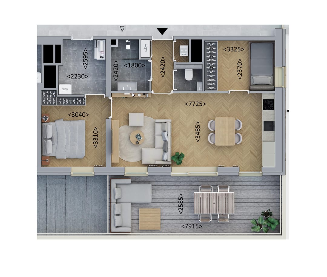 Foto 1 van Penthouse (Bouwnr. C4.3)