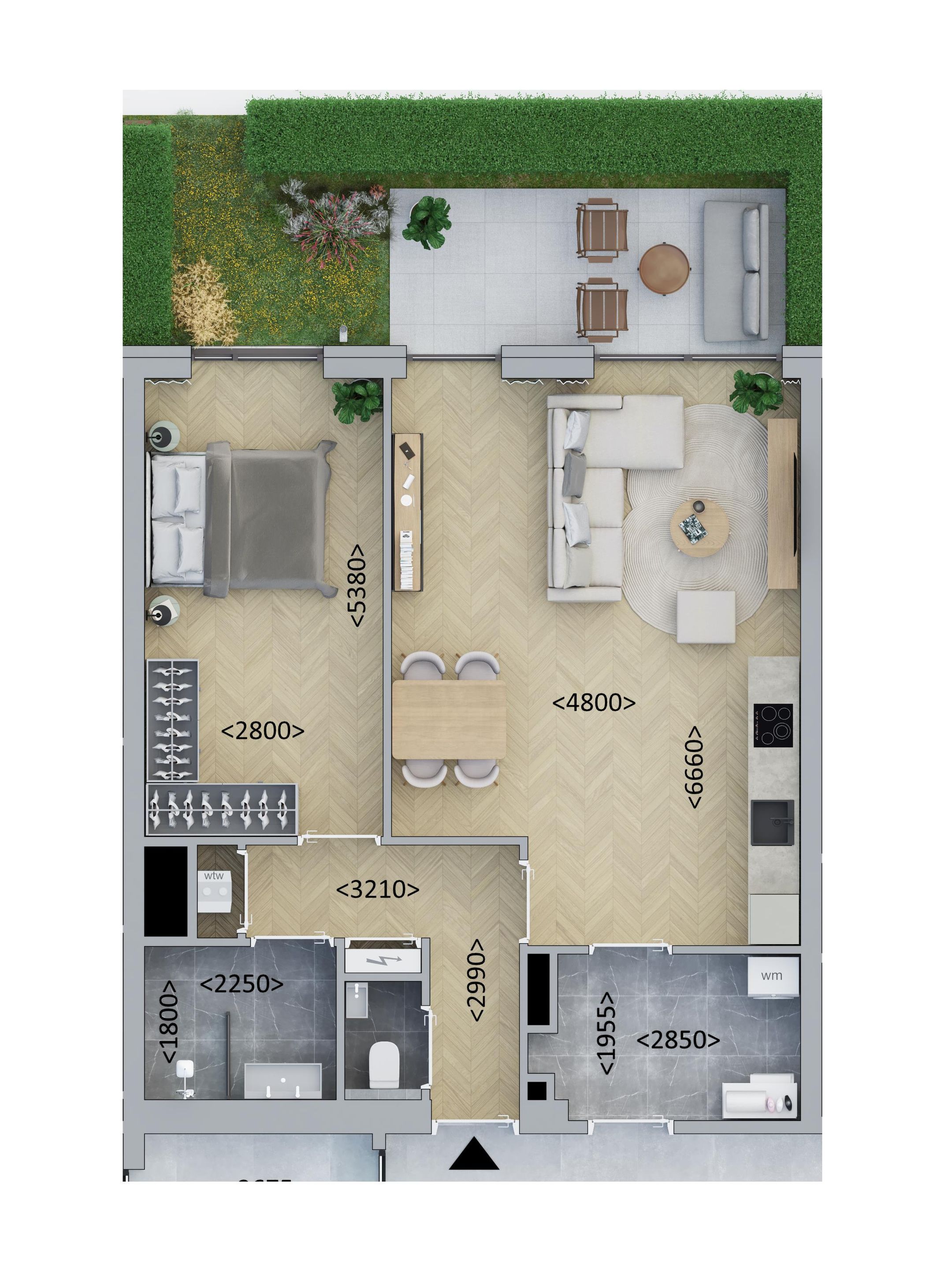 Tussenappartement (Bouwnr. D0.2)  false