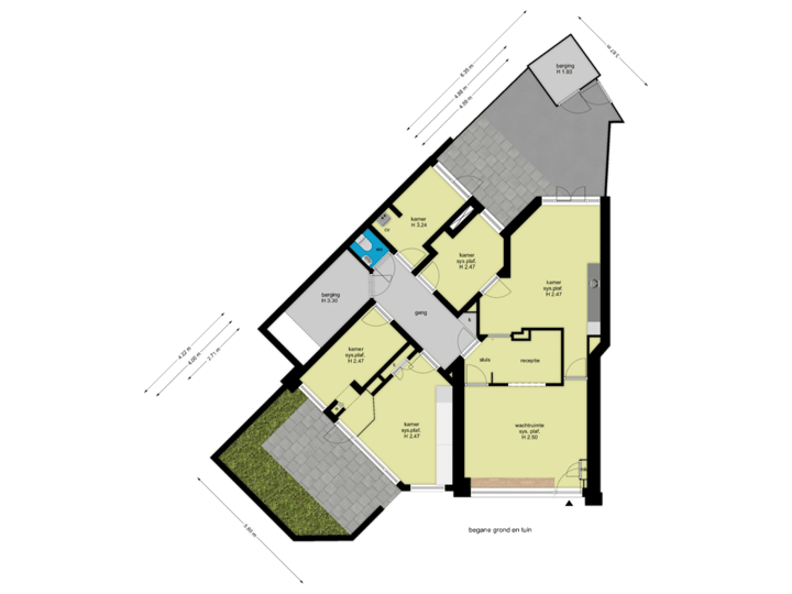 begane grond en tuin