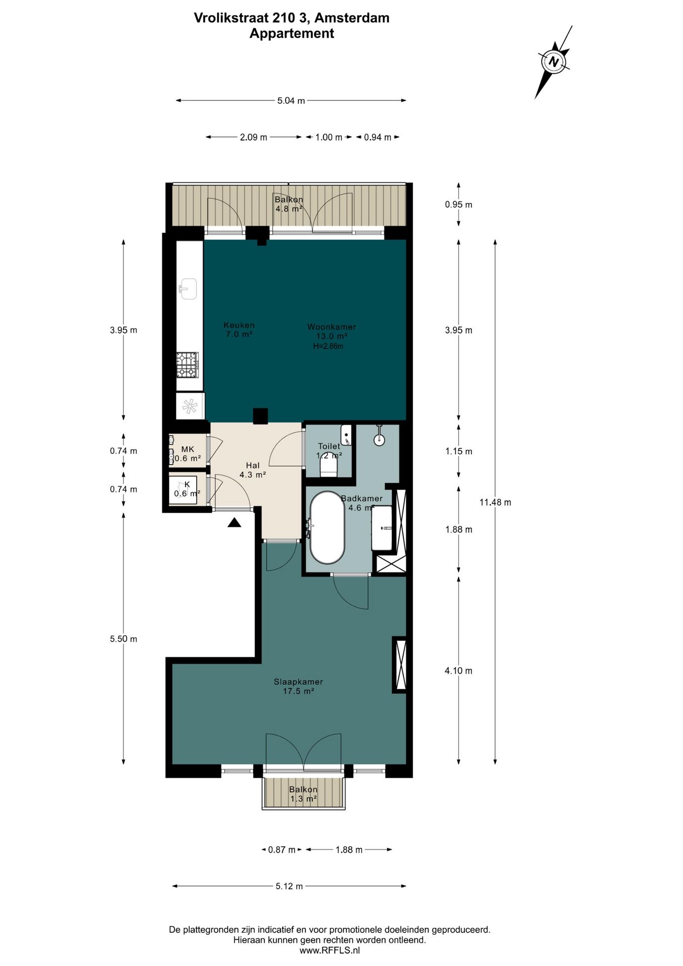 Foto 30 van Vrolikstraat 210-3