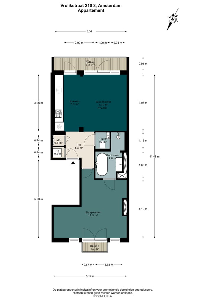 Foto 30 van Vrolikstraat 210-3