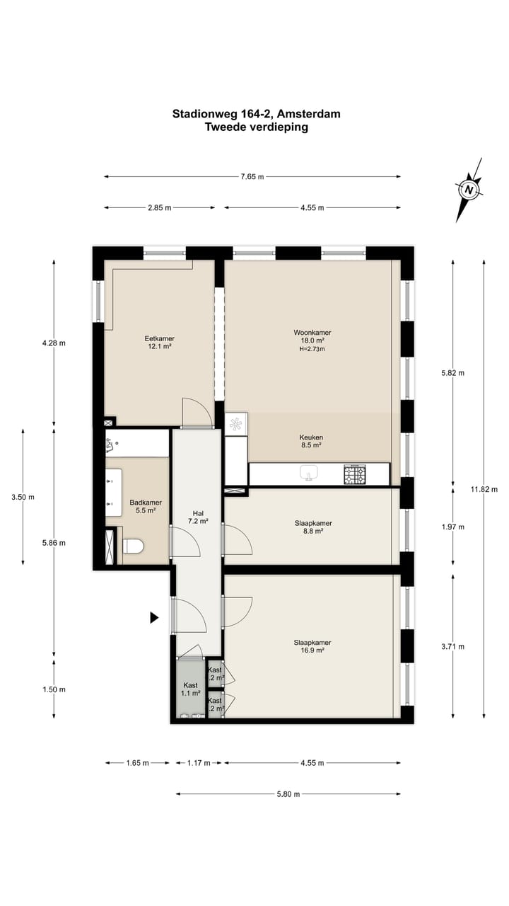 Foto 13 van Stadionweg 164-2