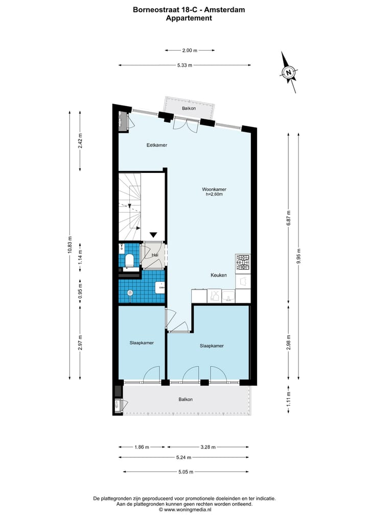 Foto 46 van Borneostraat 18-C
