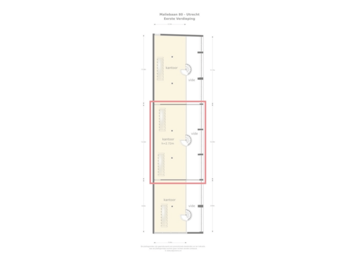 Eerste verdieping - Kantoor