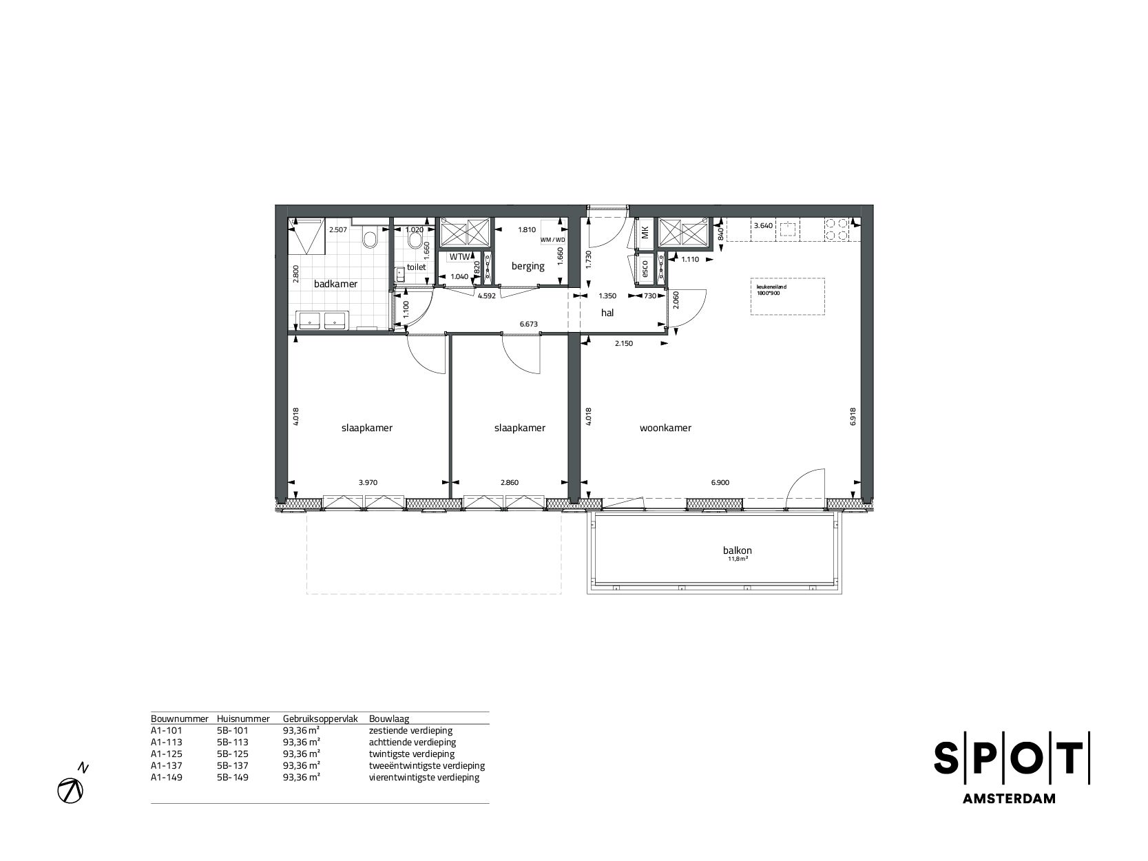 Foto 12 van SPOT Amsterdam | Crystal (Bouwnr. A1-113)