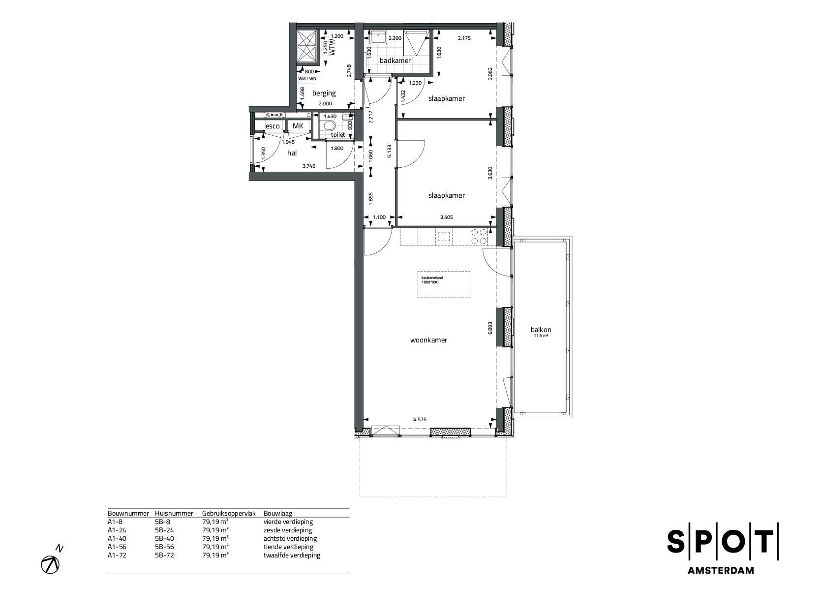 Foto 15 van SPOT Amsterdam | Crystal (Bouwnr. A1-56)