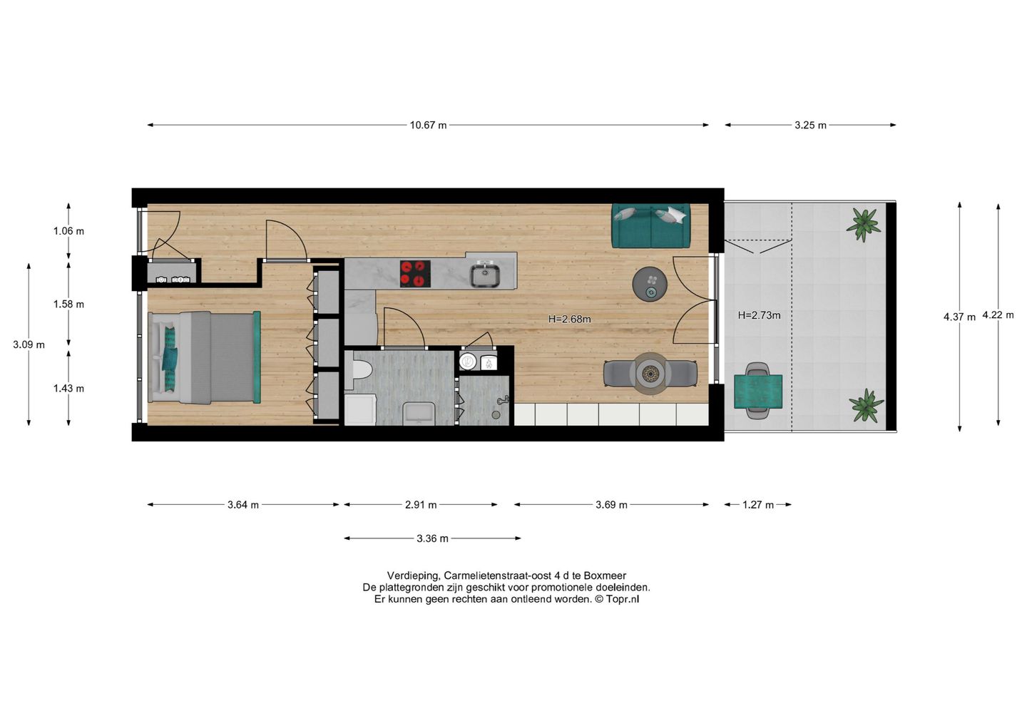 Foto 29 van Carmelietenstraat-oost 4-D