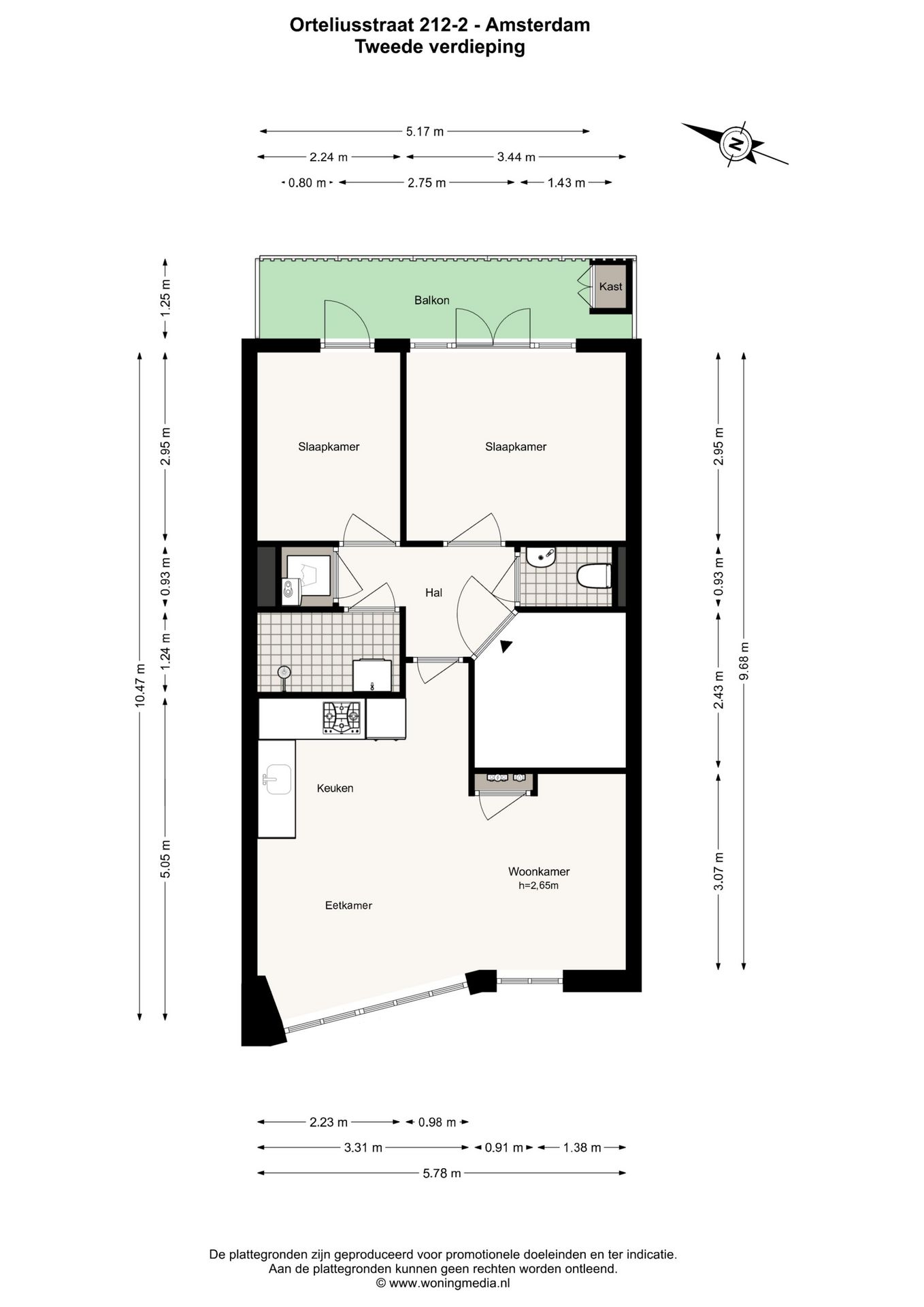 Foto 24 van Orteliusstraat 212-2