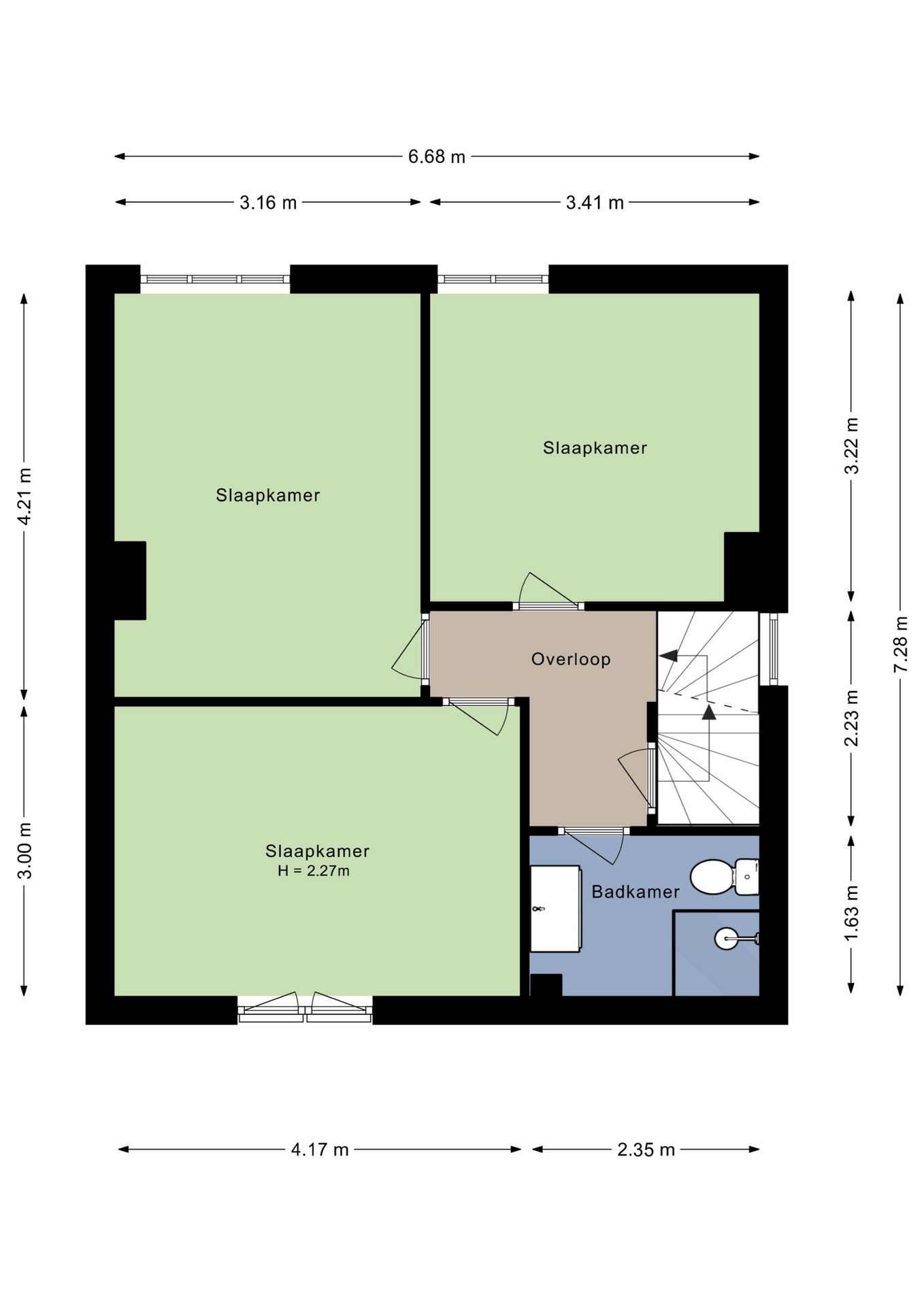 Semi-detached house with large driveway and four bedrooms near Valkenswaard center — 76