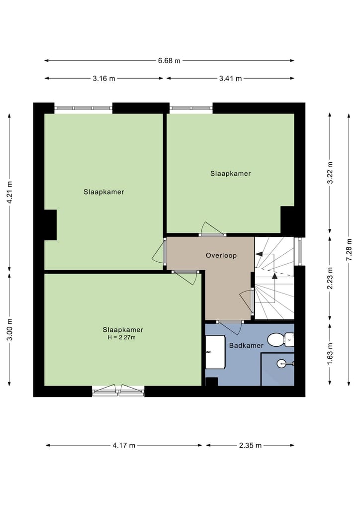 Semi-detached house with large driveway and four bedrooms near Valkenswaard center — 75