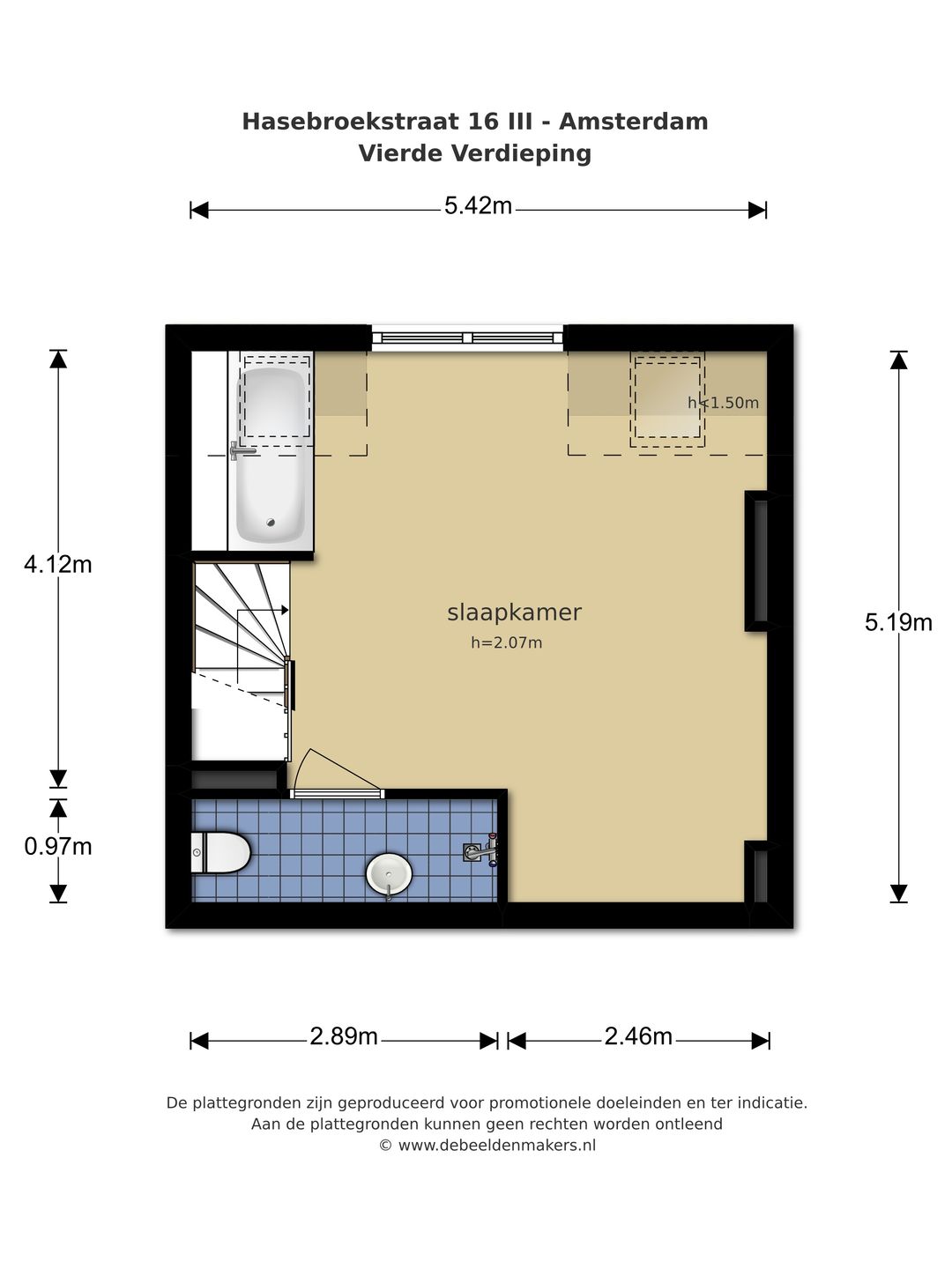 Foto 22 van Hasebroekstraat 16-3