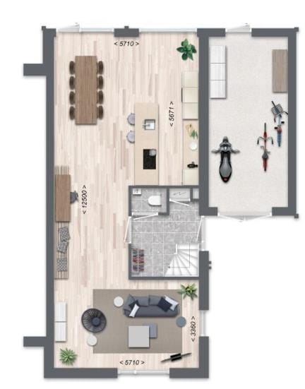 Foto 5 van Twee-onder-één-kap woning (Bouwnr. 16)