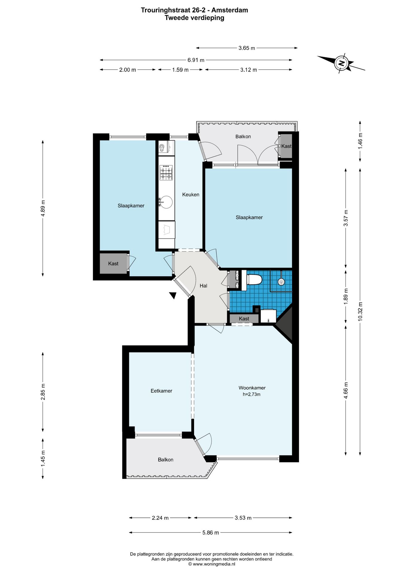 Foto 27 van Trouringhstraat 26-2