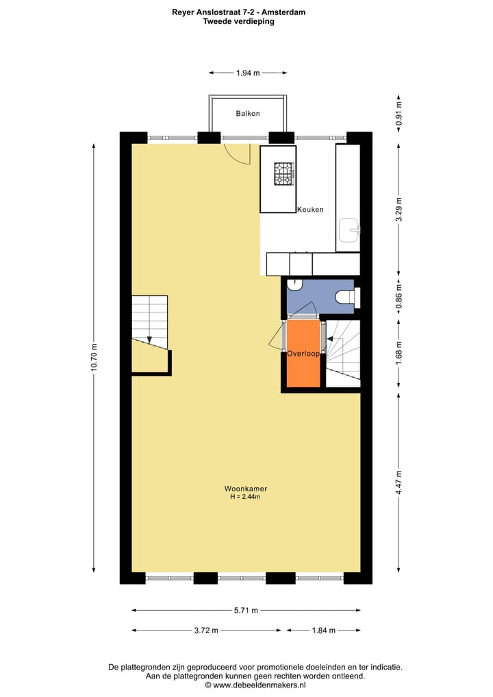 Foto 4 van Reyer Anslostraat 7-2