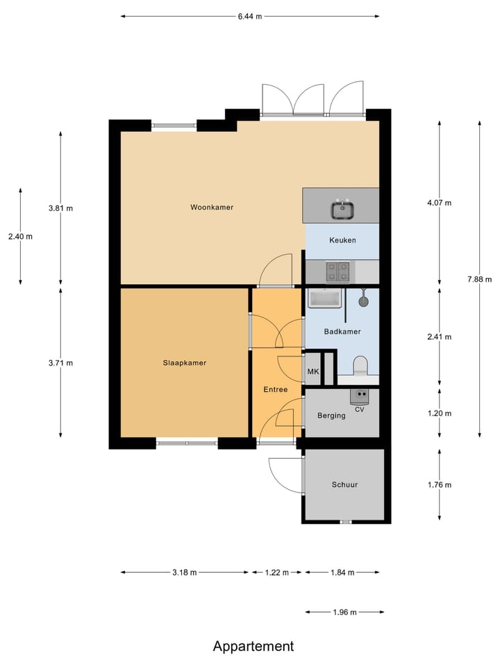 Appartement te koop: Stationsstraat 10C, Ermelo