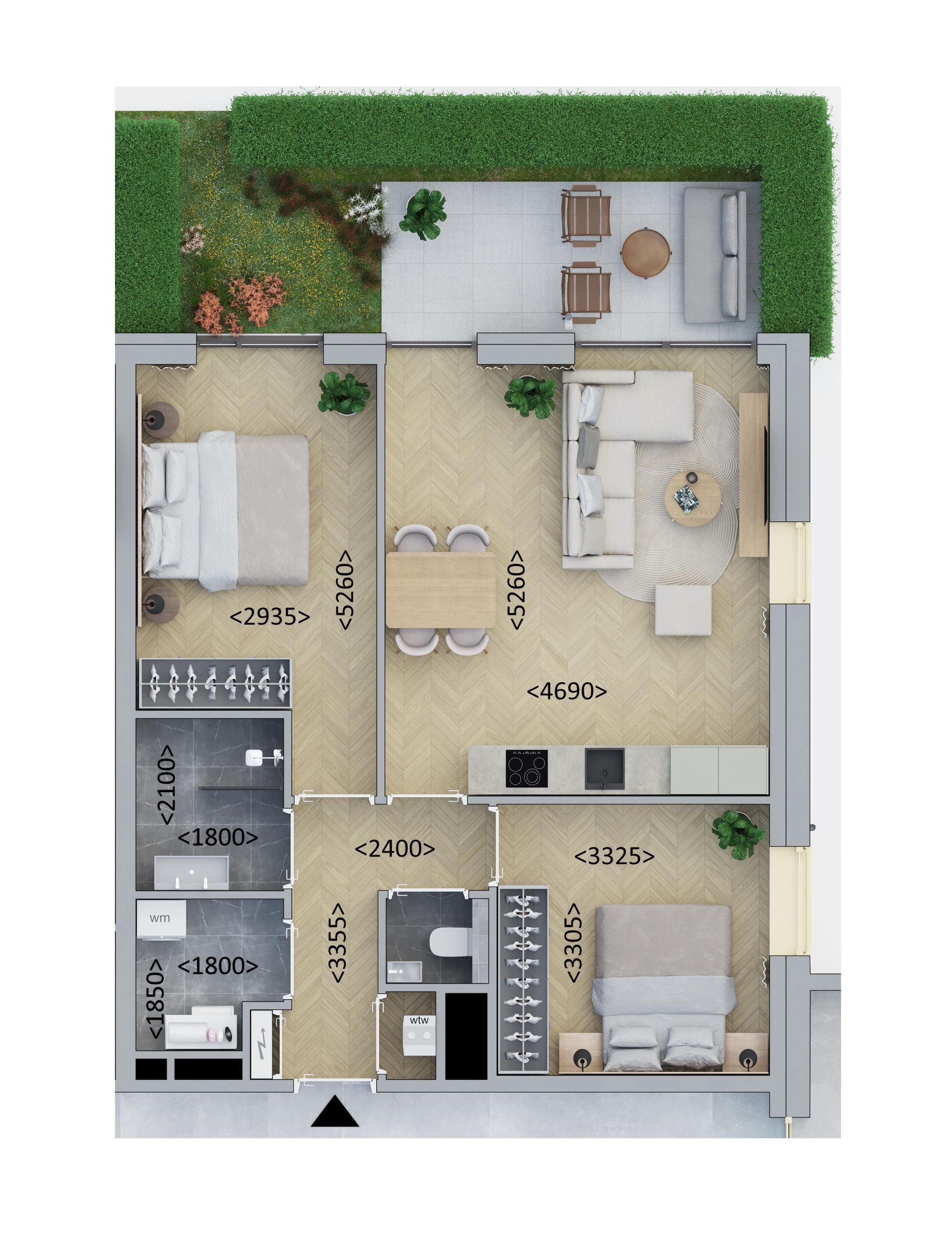 Hoekappartement (Bouwnr. D.04)  false
