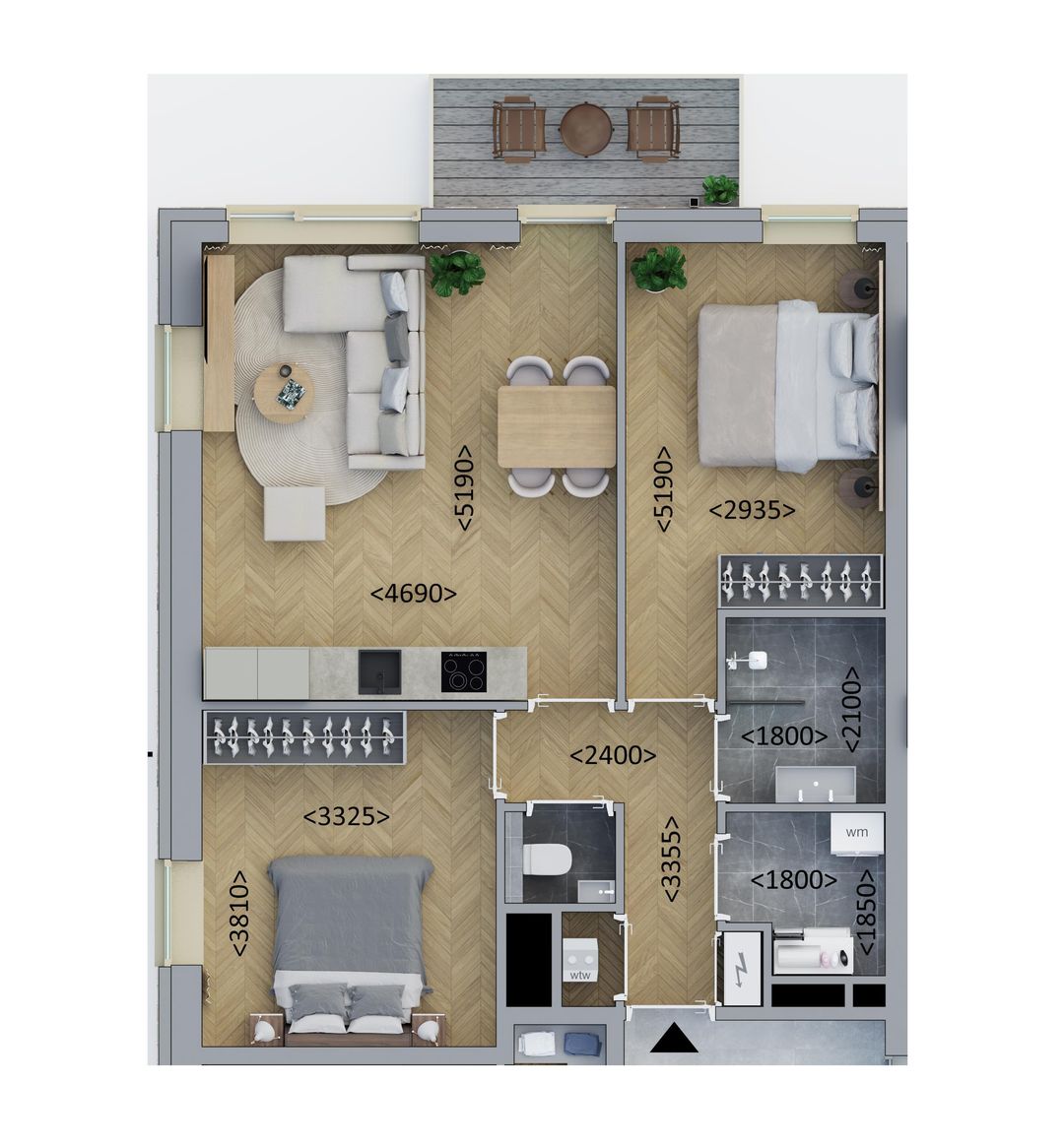 Photo 1 of Hoekappartement (Bouwnr. C1.1)