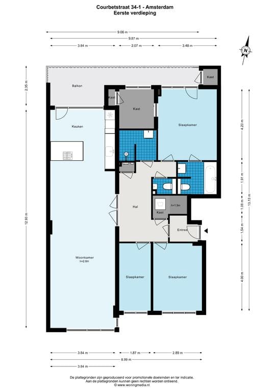 Foto 34 van Courbetstraat 34-1