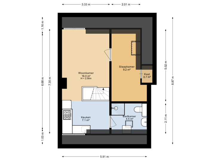 134B-Tweede verdieping