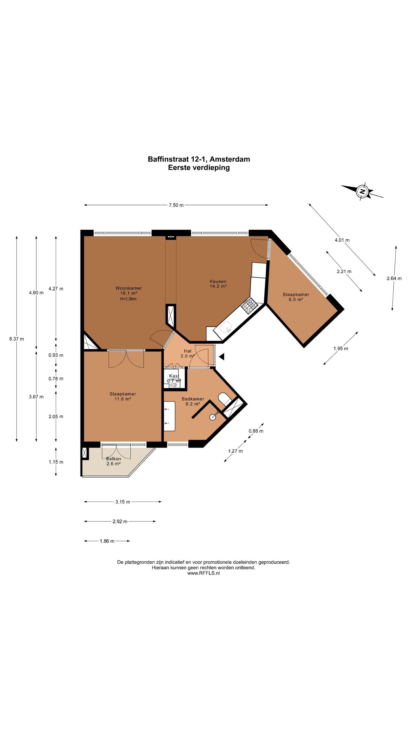 Foto 25 van Baffinstraat 12-1