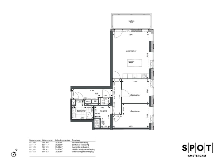 Foto 3 van SPOT Amsterdam | Crystal (Bouwnr. A1-117)