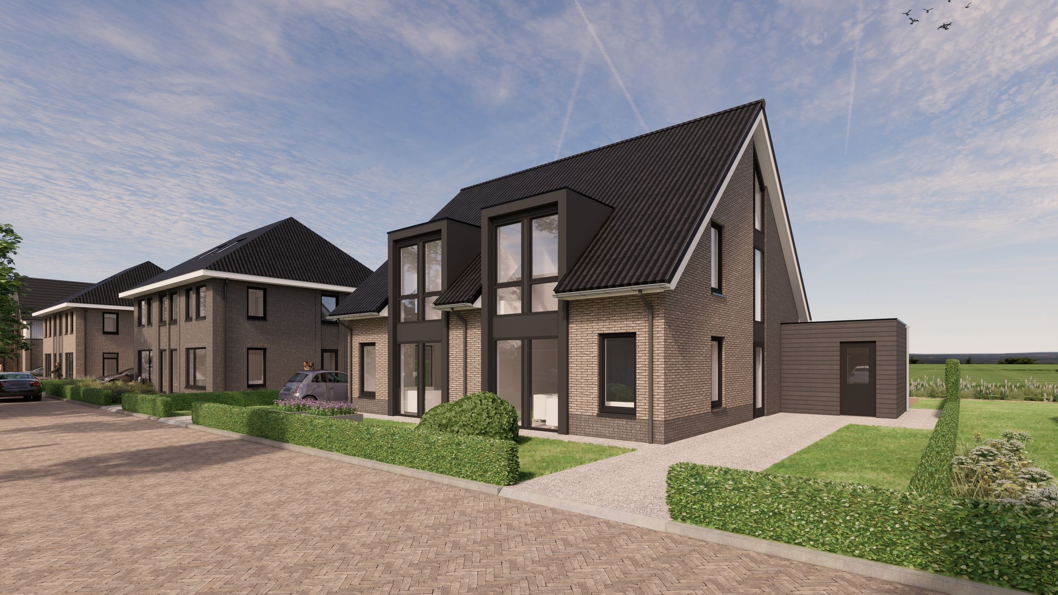 Twee-onder-een kapwoningen (Bouwnr. 7)  false