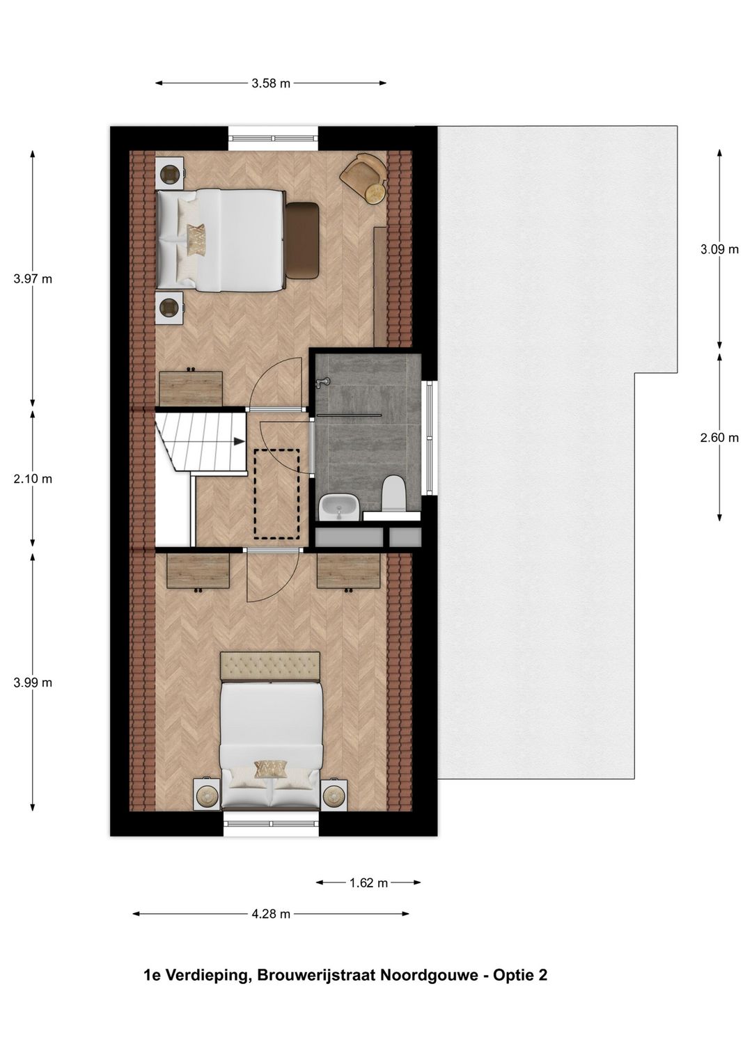 Foto 8 van Geschakelde woning met verlengde kap (Bouwnr. 0004a)