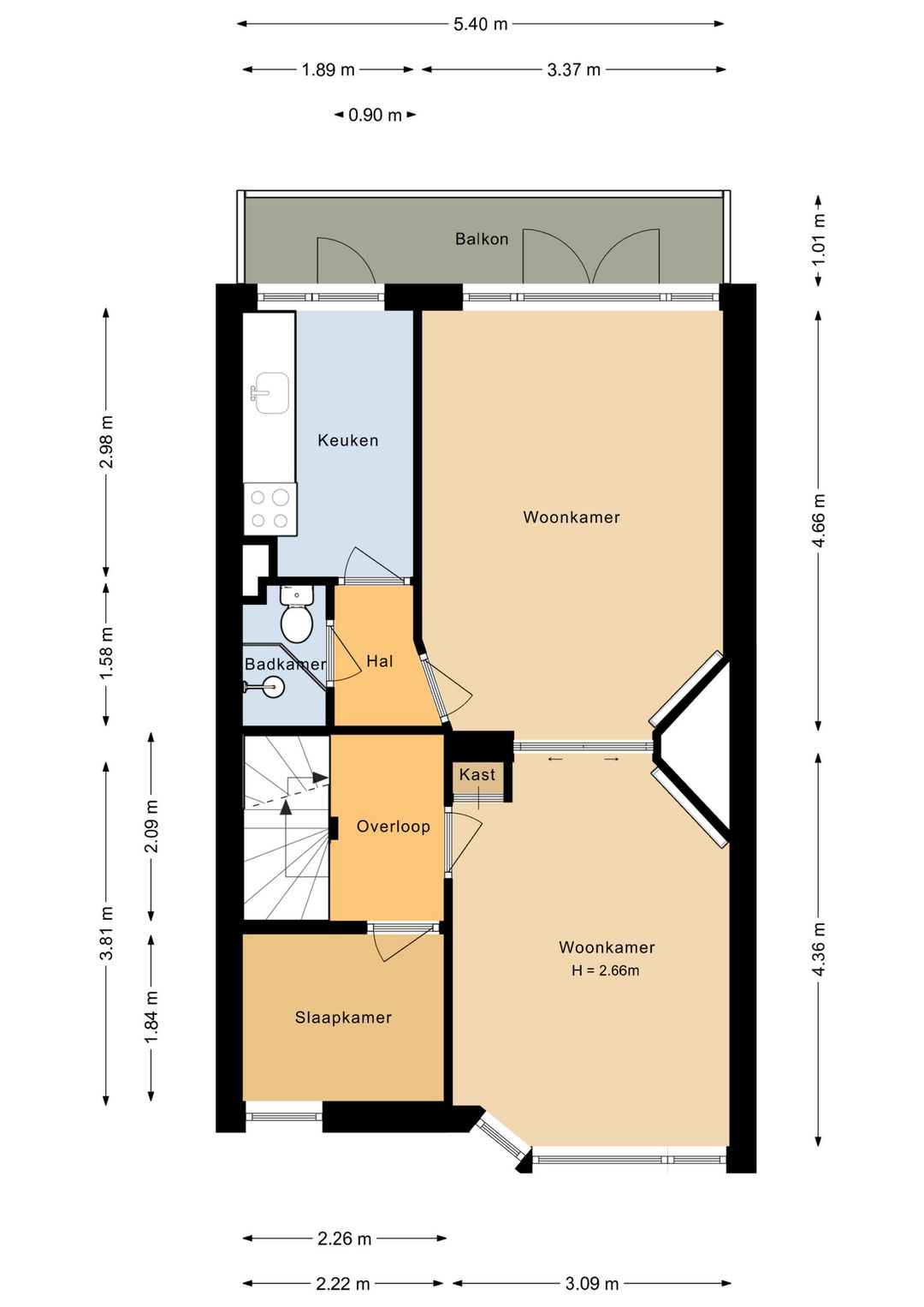 Foto 37 van Vondelweg 24-A