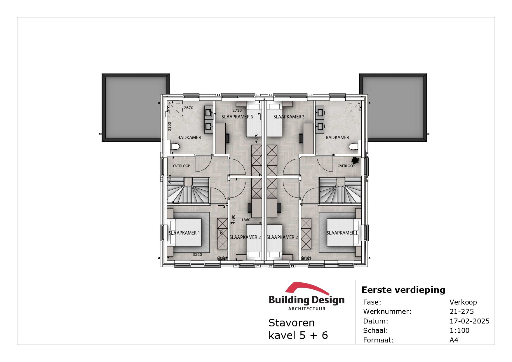 Foto 6 van Twee-onder-een kapwoningen (Bouwnr. 5)