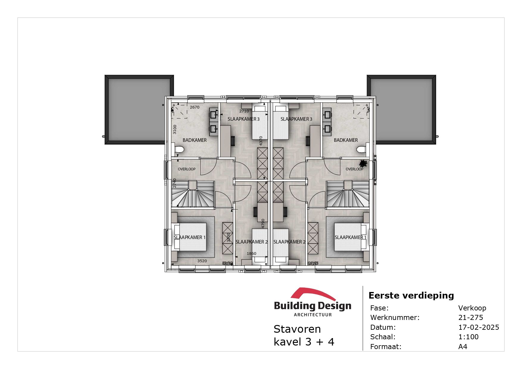 Foto 6 van Twee-onder-een kapwoningen (Bouwnr. 3)
