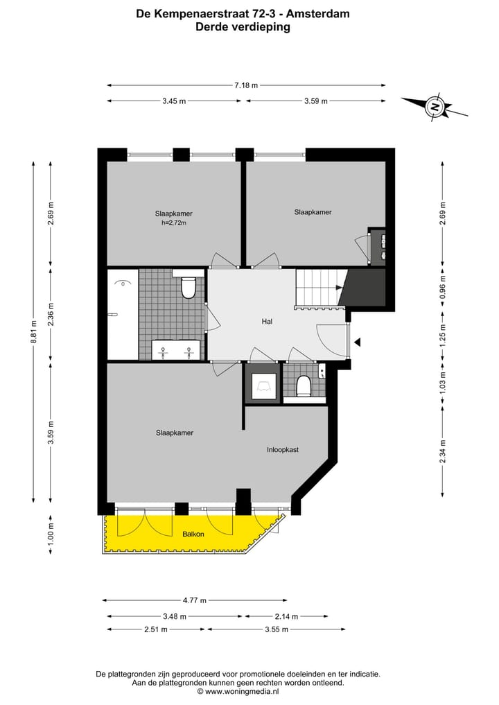 Foto 30 van De Kempenaerstraat 72-3