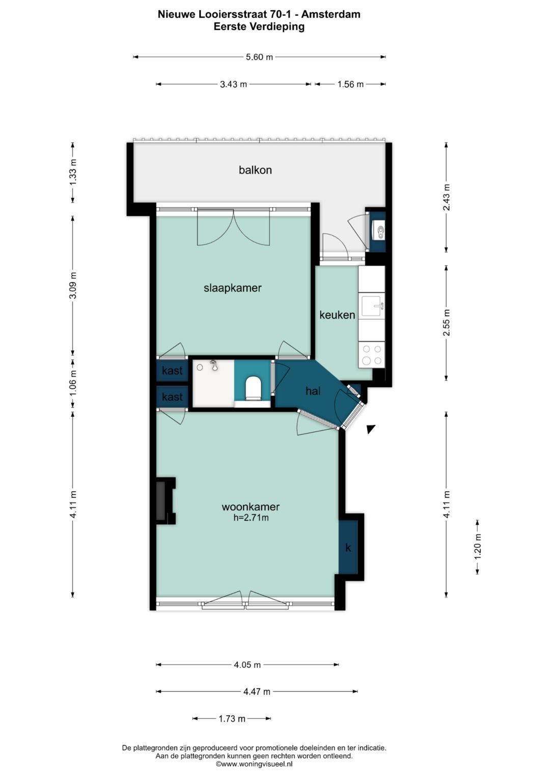 Foto 26 van Nieuwe Looiersstraat 70-1