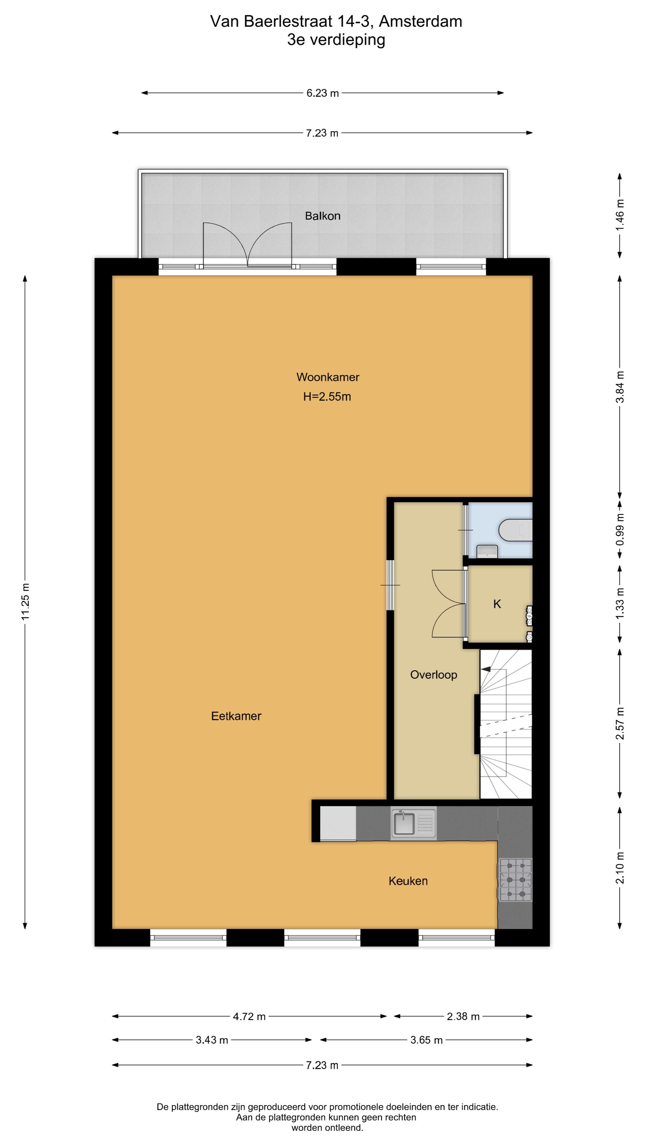 Foto 33 van Van Baerlestraat 14-3