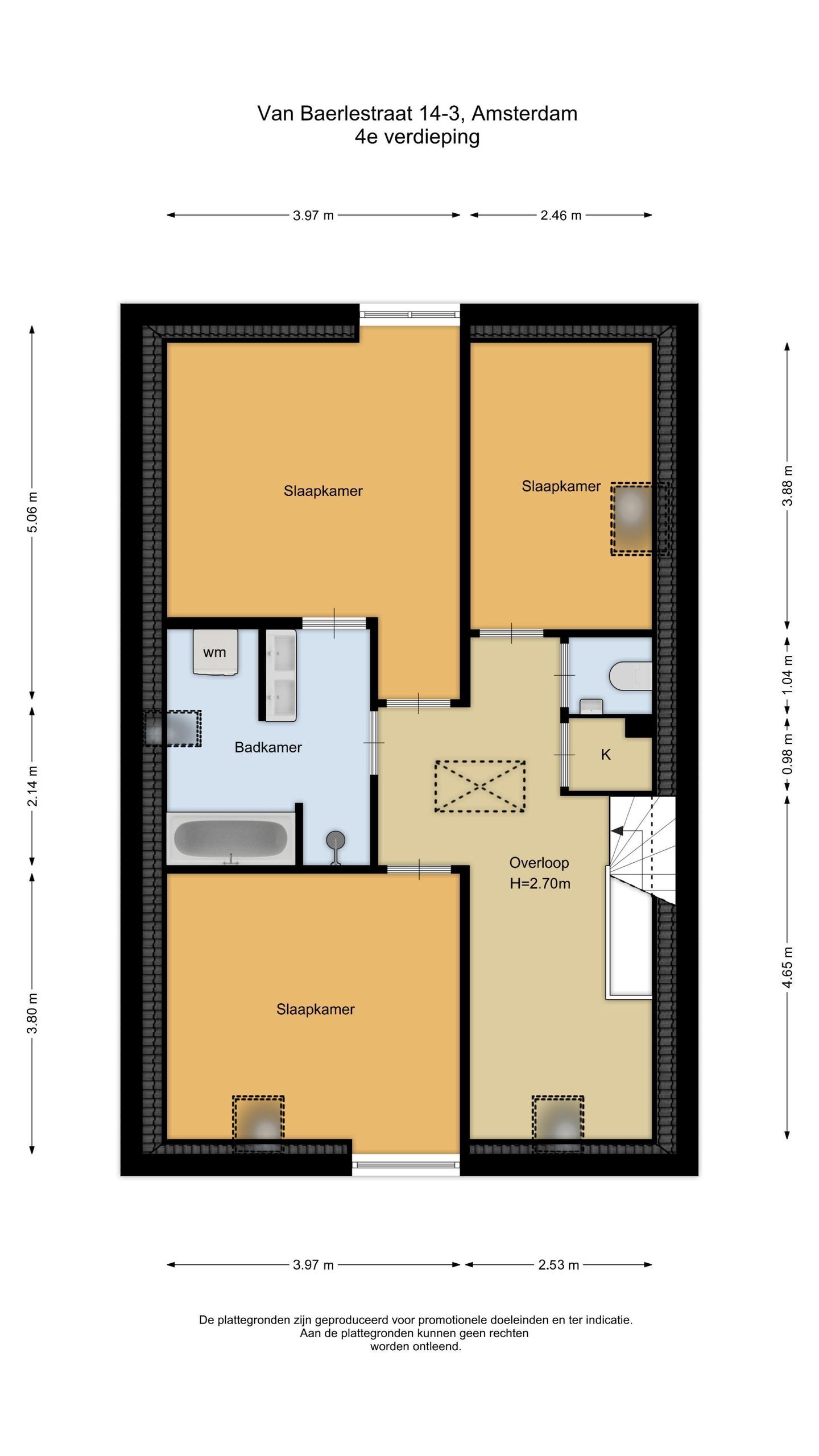 Foto 34 van Van Baerlestraat 14-3