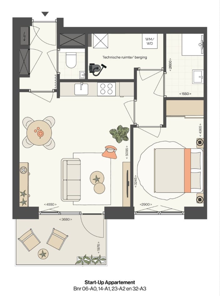 Foto 5 van Start-Up appartement (Bouwnr. 32-A3)