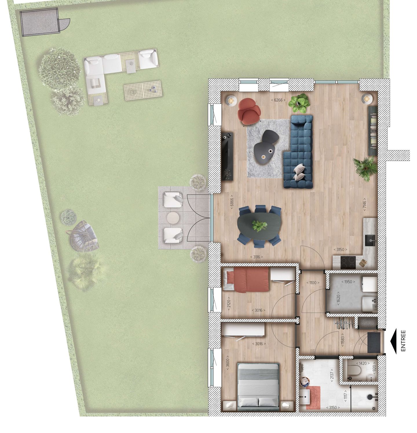 Foto 4 van Appartement (Bouwnr. 3)