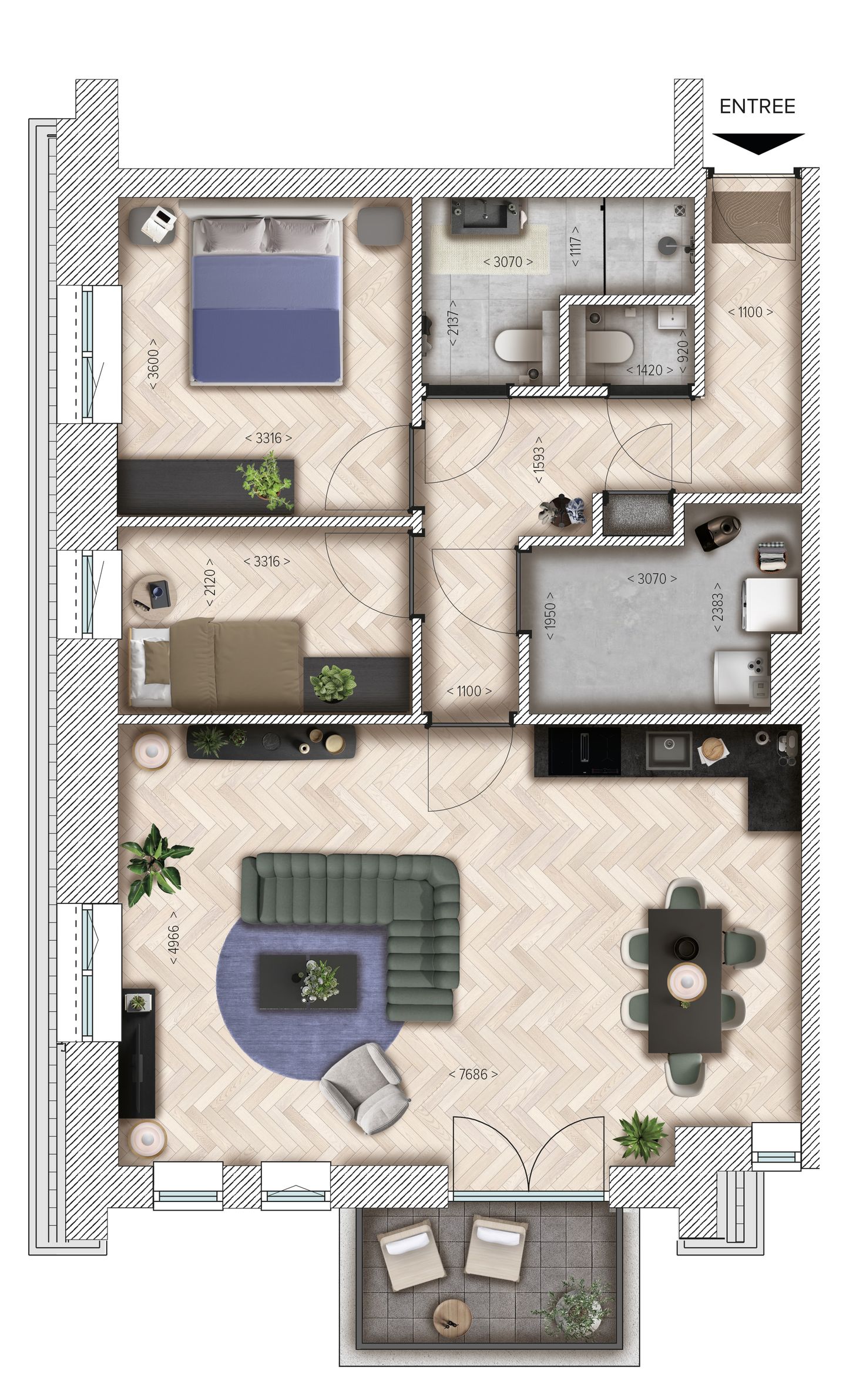 Foto 4 van Appartement (Bouwnr. 5)