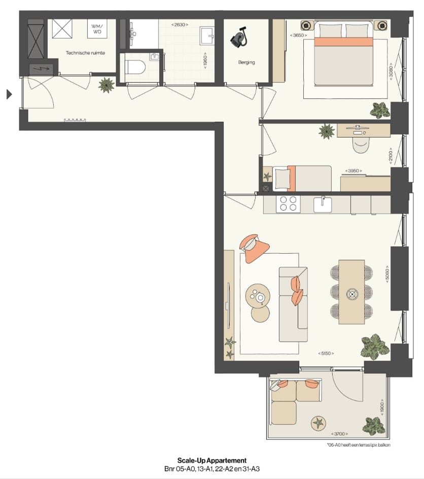 Foto 7 van Scale-Up appartement (Bouwnr. 05-A0)