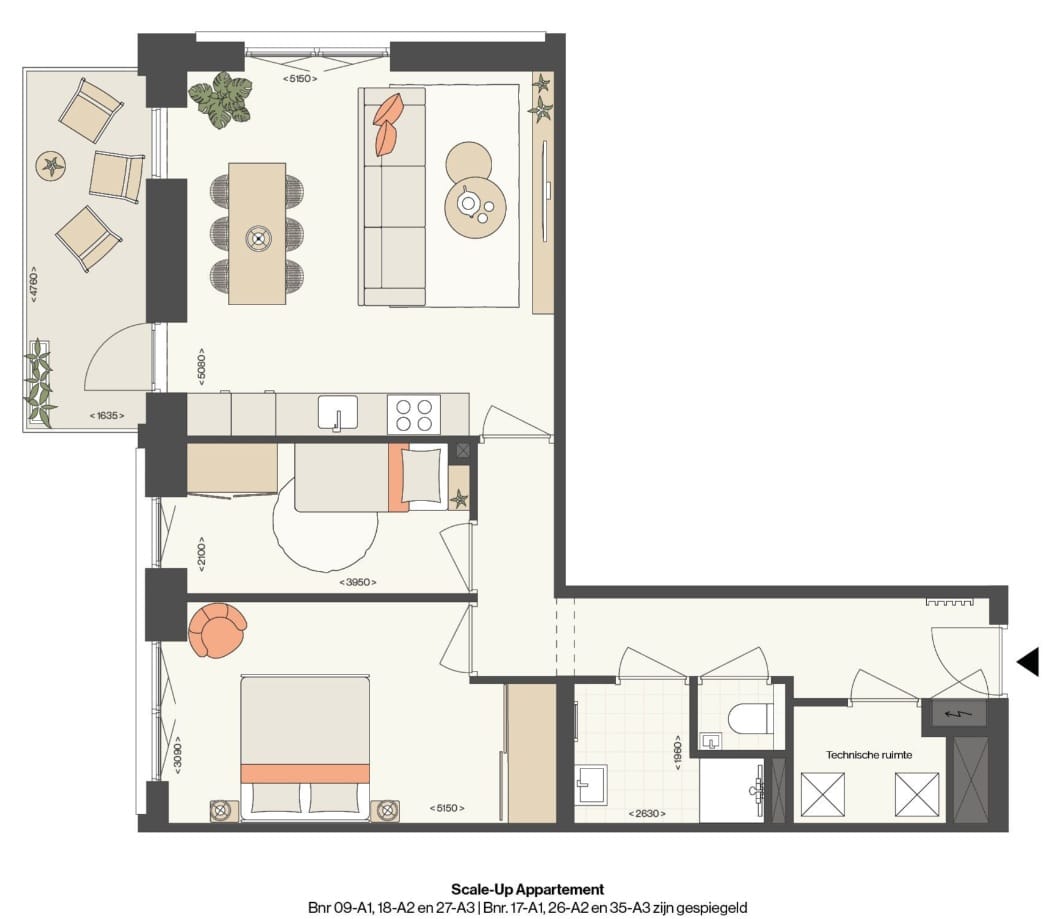 Foto 6 van Scale-Up appartement (Bouwnr. 35-A3)