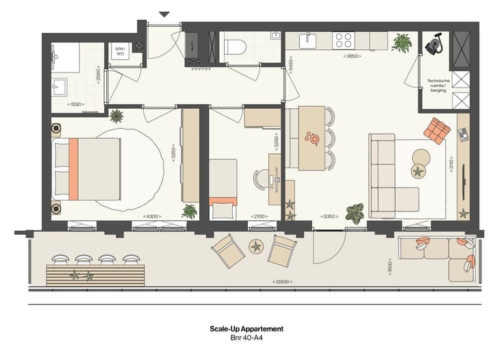 Foto 2 van Scale-Up appartement (Bouwnr. 40-A4)