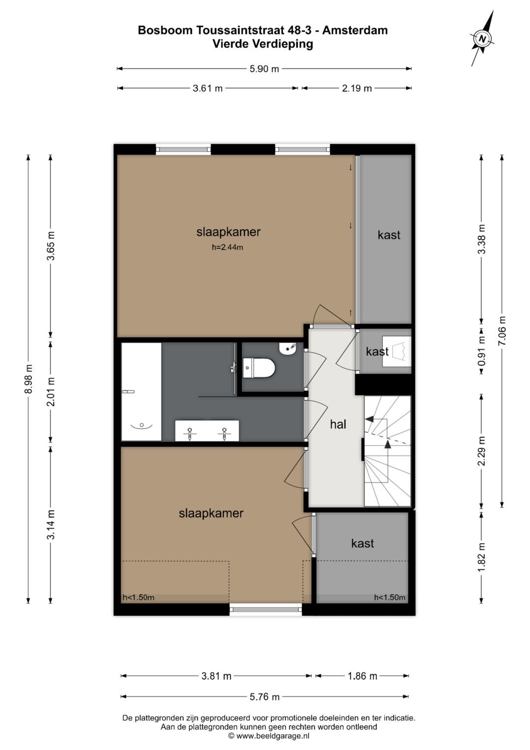Foto 29 van Bosboom Toussaintstraat 48-3