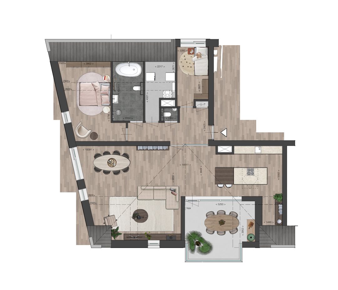 Foto 2 van Blok 5 (Bouwnr. 34)