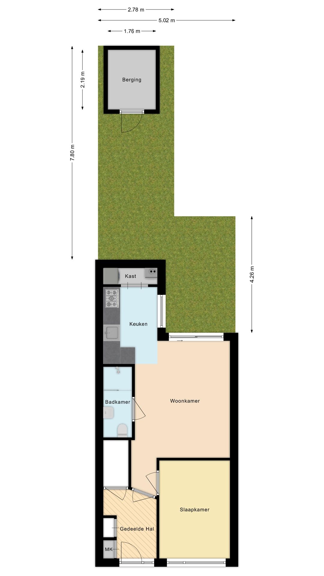 Ground floor apartment with sunny garden in Leiden's Transvaal neighborhood — 73