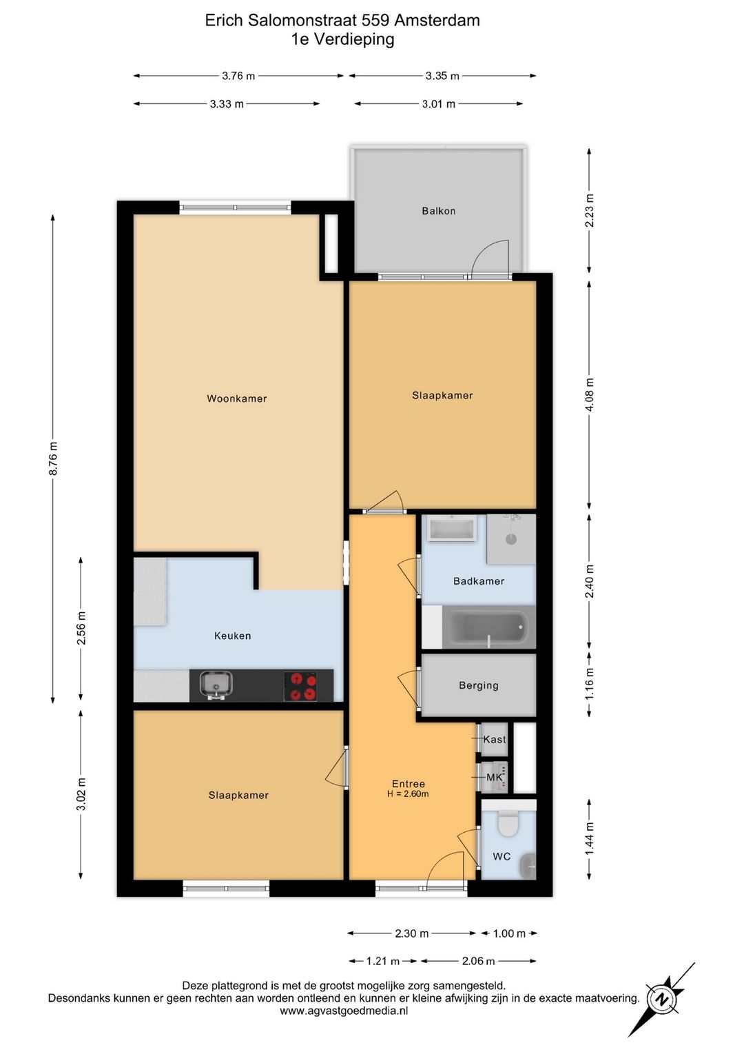 Fully Renovated Corner Apartment in IJburg with Southwest Balcony — 82