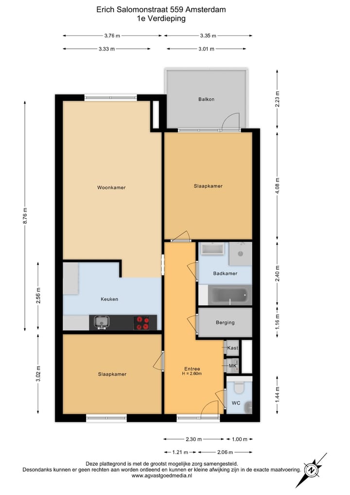 Fully Renovated Corner Apartment in IJburg with Southwest Balcony — 81