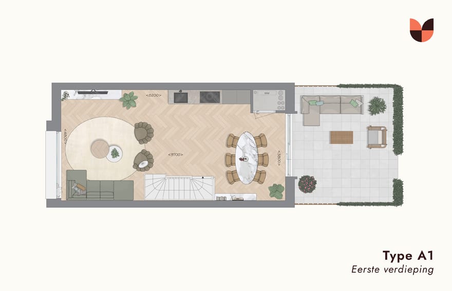 Foto 13 van Herenhuis Type A1 (Bouwnr. 94)