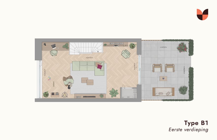 Foto 13 van Herenhuis Type B1 (Bouwnr. 99)